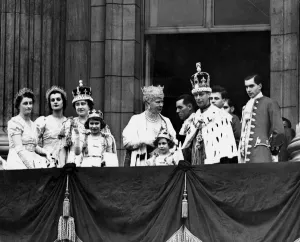The Royal Family on the balcony of Buckingham Palace after the crowning of King George VI The Royal Family on the balcony of Buckingham Palace after the crowning of King George VI