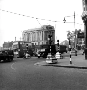 View of the Elephant and Castle before the redevelopment work 1950s - London, England View of the Elephant and Castle before the redevelopment work 1950s - London, England