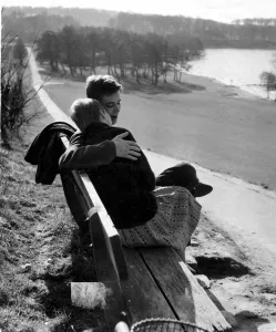 Young couple in the park 1962 love couple romance romantic for valentines day be Young couple in the park 1962 love couple romance romantic for valentines day be