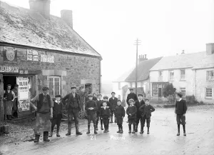 The blacksmiths shop, Probus, Cornwall. Probably 1907 The blacksmiths shop, Probus, Cornwall. Probably 1907