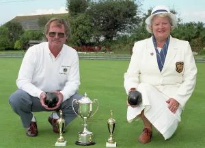 Bowls Champions, Fowey, Cornwall. September 1993 Bowls Champions, Fowey, Cornwall. September 1993