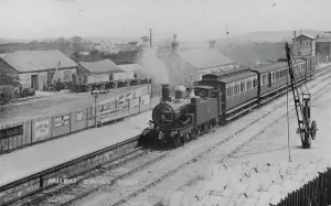 Bugle Railway Station, Bugle, Cornwall. Probably before 1910 Bugle Railway Station, Bugle, Cornwall. Probably before 1910