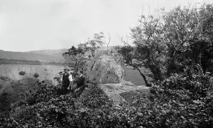 Charles Mannell and George Penrose admiring the view at Chapel Rock, Trenowth (near Grampound Road) Charles Mannell and George Penrose admiring the view at Chapel Rock, Trenowth (near Grampound Road)