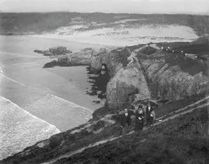 The Cliffs, Perranporth, Perranzabuloe, Cornwall. Around 1920 The Cliffs, Perranporth, Perranzabuloe, Cornwall. Around 1920