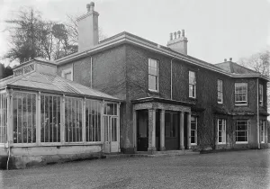 A close up view of Goonvrea House, Perranarworthal, Cornwall. December 1924 A close up view of Goonvrea House, Perranarworthal, Cornwall. December 1924