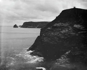 Coast south of Penally Point, St Juliot, near Boscastle, Cornwall. 1902 Coast south of Penally Point, St Juliot, near Boscastle, Cornwall. 1902
