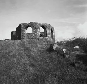 Coastguard watch house, St Michael Caerhays, Cornwall. 1982 Coastguard watch house, St Michael Caerhays, Cornwall. 1982