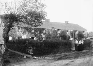 Cottages in Probus, Cornwall. Probably 1907 Cottages in Probus, Cornwall. Probably 1907