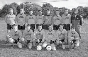 Football Team, Lostwithiel, Cornwall. November 1992 Football Team, Lostwithiel, Cornwall. November 1992