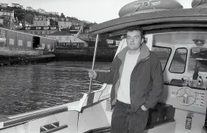 Fowey to Polruan Ferry, Fowey, Cornwall. January 1993 Fowey to Polruan Ferry, Fowey, Cornwall. January 1993