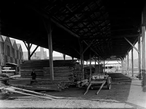 Harveys timber store, Truro, Cornwall. 1923 Harveys timber store, Truro, Cornwall. 1923