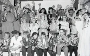 Pantomime, Golant (St Sampson), Cornwall. April 1991 Pantomime, Golant (St Sampson), Cornwall. April 1991