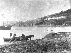 Malpas Ferry Print, Tregothnan Landing, circa 1887