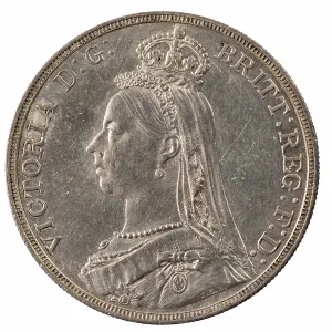Queen Victoria Jubilee Head Silver Crown, England Queen Victoria Jubilee Head Silver Crown, England