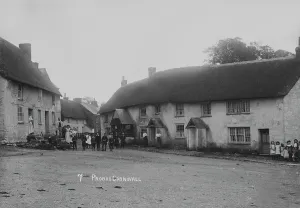 The Square, Probus, Cornwall. Early 1900s The Square, Probus, Cornwall. Early 1900s