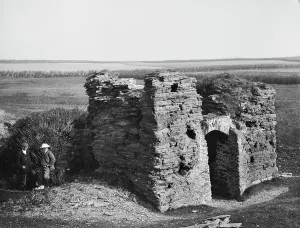 St Constantine chapel remains, St Merryn, Cornwall. 1906 St Constantine chapel remains, St Merryn, Cornwall. 1906