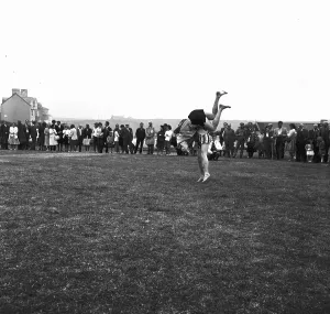 Wrestling match, probably at Newquay, Cornwall. 1964 Wrestling match, probably at Newquay, Cornwall. 1964