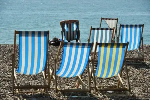 Britain-Weather-Offbeat-Deckchairs Britain-Weather-Offbeat-Deckchairs