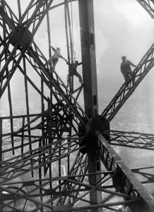 Eiffel Tower Construction Prints: Fra-Eiffel Tower