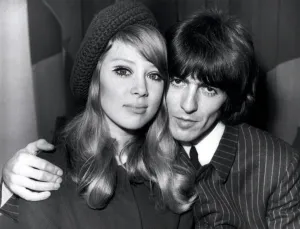 George Harrison and his young wife, Patti Boyd, 1966 George Harrison and his young wife, Patti Boyd, 1966