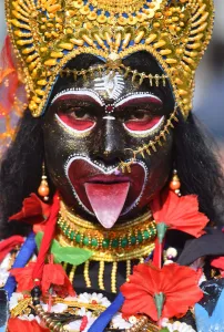 India-Religion-Hindu-Festival-Face India-Religion-Hindu-Festival-Face