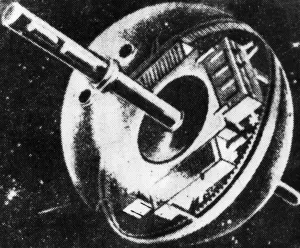 Print of Sputnik I Drawing