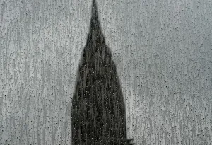 Us-Weather-Nyc-Chrysler Building-Rain Us-Weather-Nyc-Chrysler Building-Rain