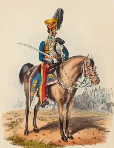 15th Hussars, Officer in Review Order, 1828 (lithograph) 15th Hussars, Officer in Review Order, 1828 (lithograph)