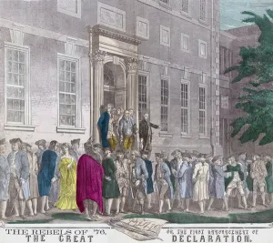 On 4th July, 1776, members of the Second Continental Congress leave Philadelphia's On 4th July, 1776, members of the Second Continental Congress leave Philadelphia's