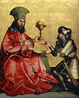Abraham before Melchizedek from the Heilspiegel Altarpiece, c Abraham before Melchizedek from the Heilspiegel Altarpiece, c