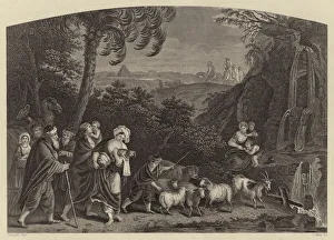So Abram departed, and Lot went with him (engraving) So Abram departed, and Lot went with him (engraving)