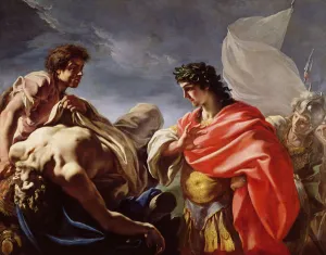 Achilles Contemplating the Body of Patroclus (oil on canvas) Achilles Contemplating the Body of Patroclus (oil on canvas)