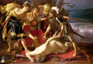 Achilles: deciding to resume fighting upon the death of Patrocles Achilles: deciding to resume fighting upon the death of Patrocles