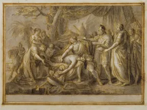 Achilles Lamenting the Death of Patroclus, 1760-63 (pen and ink and wash on paper) Achilles Lamenting the Death of Patroclus, 1760-63 (pen and ink and wash on paper)