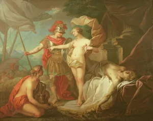 Achilles leaving to avenge the death of Patroclus (oil on canvas) Achilles leaving to avenge the death of Patroclus (oil on canvas)