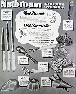 Advertising From The Past Prints: Advert for Nutbrown kitchen goods