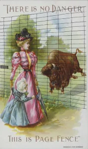 Advertisement for Page fencing (chromolitho) Advertisement for Page fencing (chromolitho)