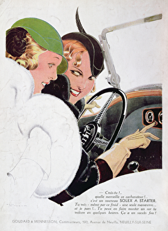 Advertisement for Solex carburettors, from Vogue magazine, January Advertisement for Solex carburettors, from Vogue magazine, January