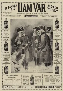 Advertisement, Uam Var Scotch Whisky (engraving) Advertisement, Uam Var Scotch Whisky (engraving)
