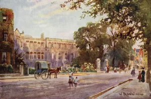 Addenbrooke's Hospital in Trumpington Street (colour litho) Addenbrooke's Hospital in Trumpington Street (colour litho)