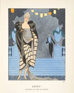 Adieu, from a Collection of Fashion Plates, 1921 (pochoir print) Adieu, from a Collection of Fashion Plates, 1921 (pochoir print)