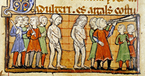 Adultere and its punishment: caught in flagrant delit, the adulteres man Adultere and its punishment: caught in flagrant delit, the adulteres man