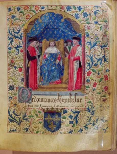 AE 523 Illustration from the Livre Ferre of the Cour des Comptes (vellum) AE 523 Illustration from the Livre Ferre of the Cour des Comptes (vellum)