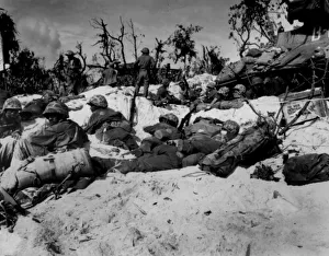 African-American Marines, Battle of Peleliu, 15th September 1944 (b/w photo) African-American Marines, Battle of Peleliu, 15th September 1944 (b/w photo)