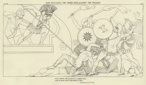 Ajax defending the Greek Ships against the Trojans (engraving) Ajax defending the Greek Ships against the Trojans (engraving)