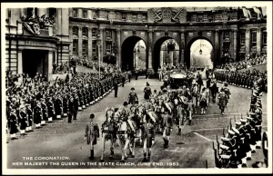 Ak The Coronation, Her Majesty The Queen Elizabeth II, State Coach Ak The Coronation, Her Majesty The Queen Elizabeth II, State Coach