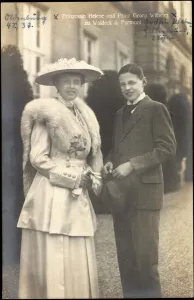 Ak Princess Helene and Prince George William of Waldeck Pyrmont (b/w photo) Ak Princess Helene and Prince George William of Waldeck Pyrmont (b/w photo)