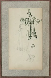 Aladdin with self portrait (pen & pencil & ink on paper) Aladdin with self portrait (pen & pencil & ink on paper)