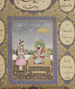 Album of Mughal dynastic genealogy, 1855 (opaque w/c & gold on paper) Album of Mughal dynastic genealogy, 1855 (opaque w/c & gold on paper)