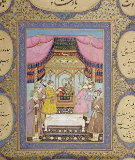 Album of Mughal dynastic genealogy, 1855 (opaque w/c & gold on paper) Album of Mughal dynastic genealogy, 1855 (opaque w/c & gold on paper)